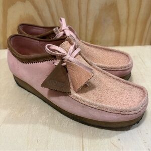 Clarks Originals Wallabee Men's Pink Combi Suede 26171990 Size 13